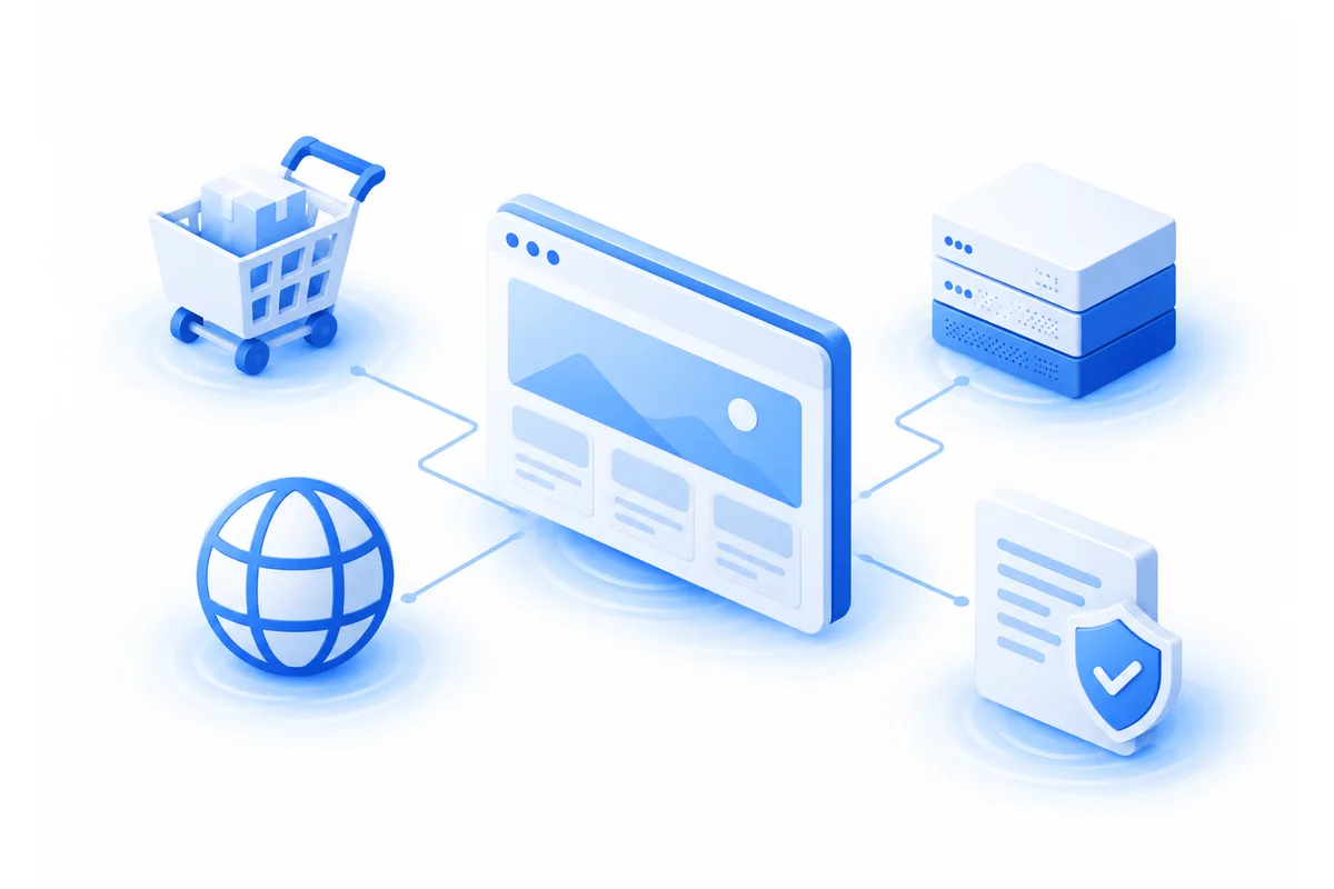 Illustration Websites und Online-Shops